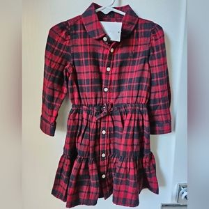Ralph Lauren Flannel Shirtdress Holiday Plaid